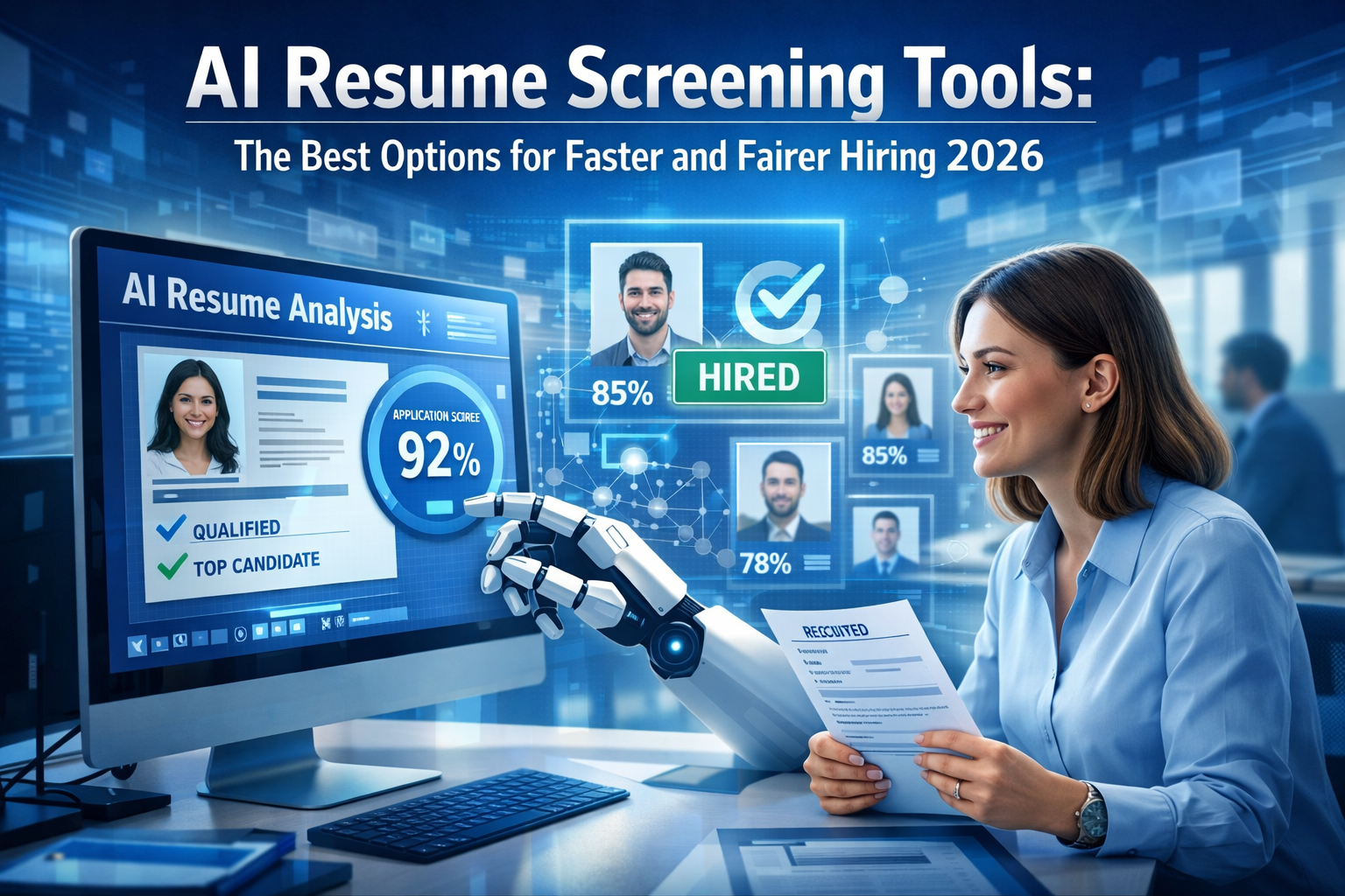 AI resume screening tools for faster and fairer hiring